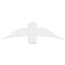 Ekena Millwork Bellingham Architectural Grade PVC Gable Bracket, 48"W x 14"H x 4"D x 6"F, 7/12 Pitch GBP048X14X0406BEL00 - alternate 3